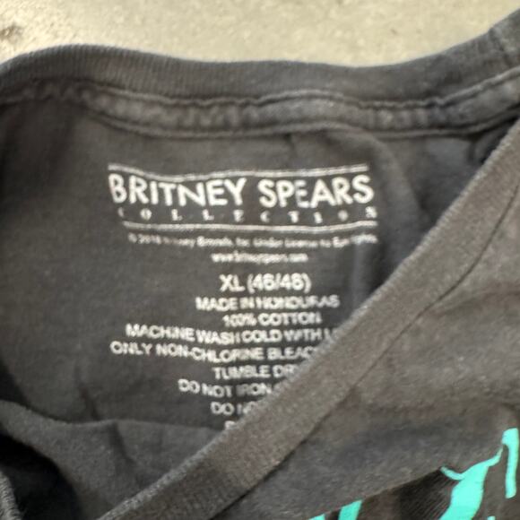 VIntage Y2K Britney Spears Baby One More Time Tour Band Graphic Tee Gray XL - Picture 3 of 5